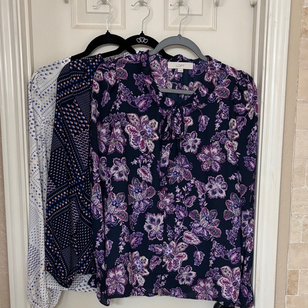 3 LOFT Women’s Blouses